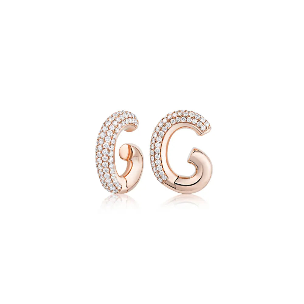 Pave Diamond Ear Cuffs-Princess Jewelry Shop