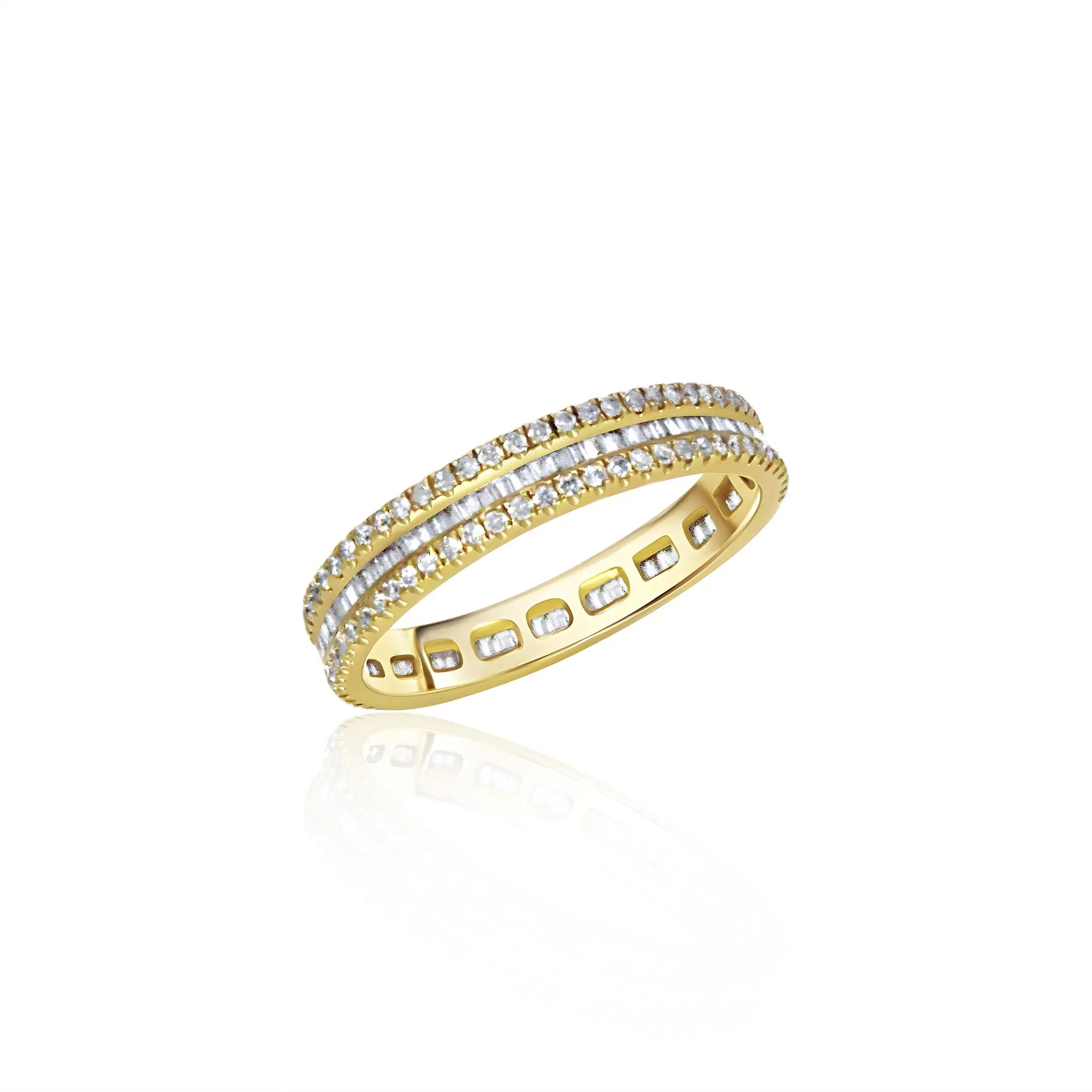   Pave Diamond Stackable Ring Princess Jewelry Shop