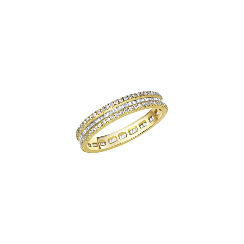   Pave Diamond Stackable Ring Princess Jewelry Shop