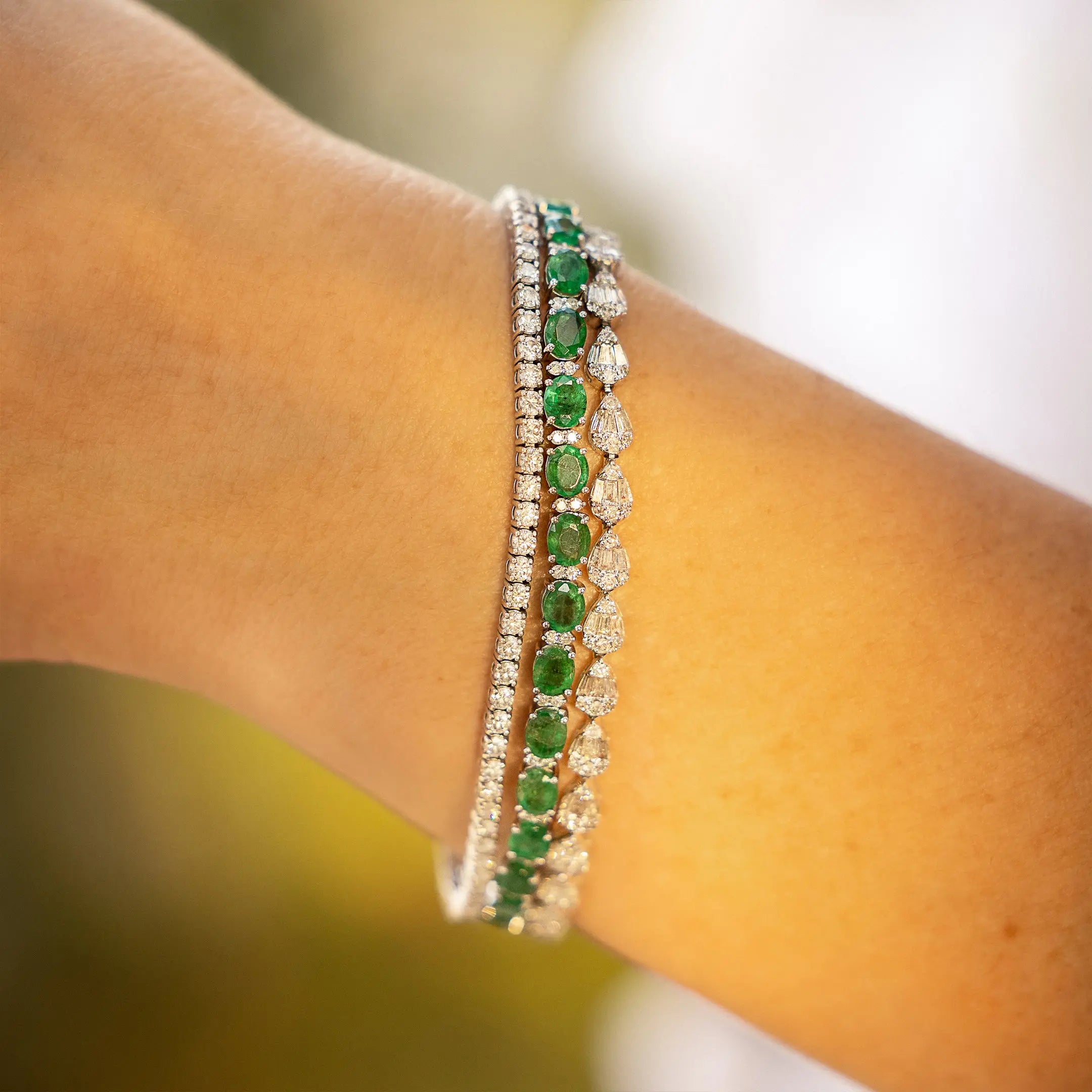 Pavé Pear Diamond Bracelet-Princess Jewelry Shop