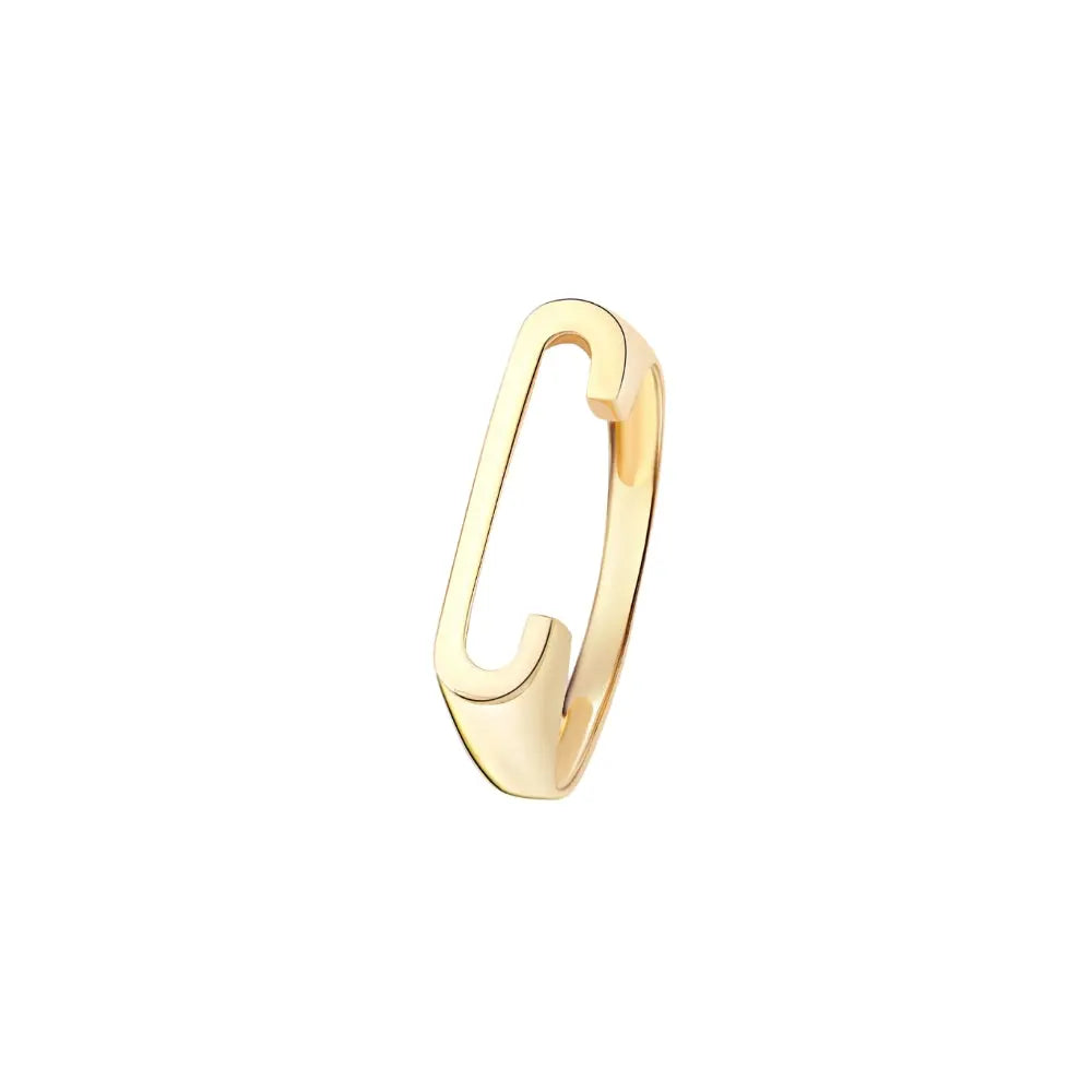   Yellow Gold Letter Ring Princess Jewelry Shop