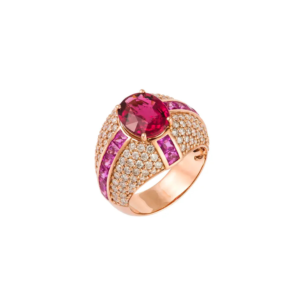 Pink Hues & Diamond Jumbo Ring-Princess Jewelry Shop