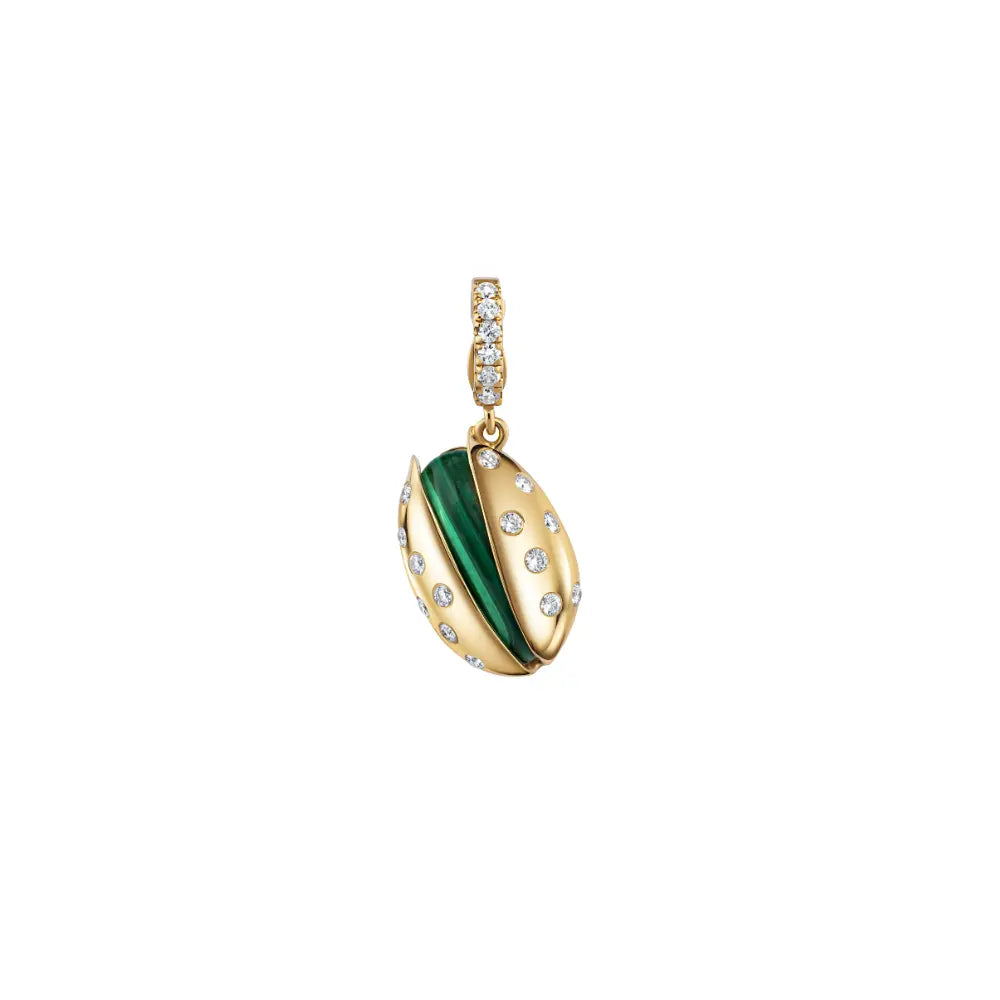 Pistachio Malachite & Diamond Pendant-Princess Jewelry Shop