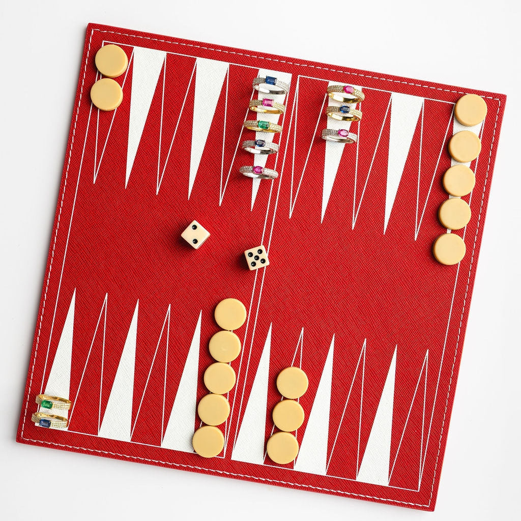 Rectangular Blue Sapphire Pavé Diamond Ring in 18K Yellow or White Gold