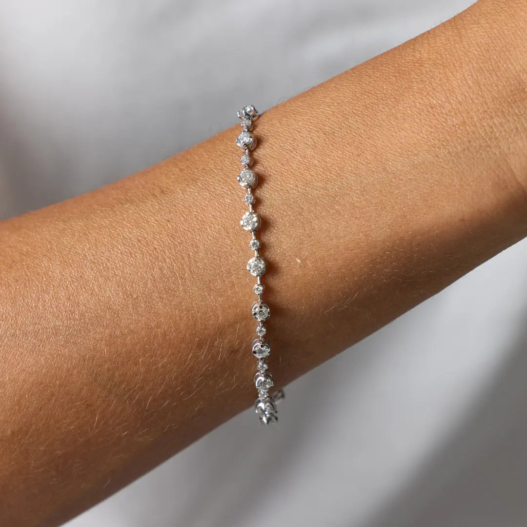   Renata Diamond Tennis Bracelet Princess Jewelry Shop