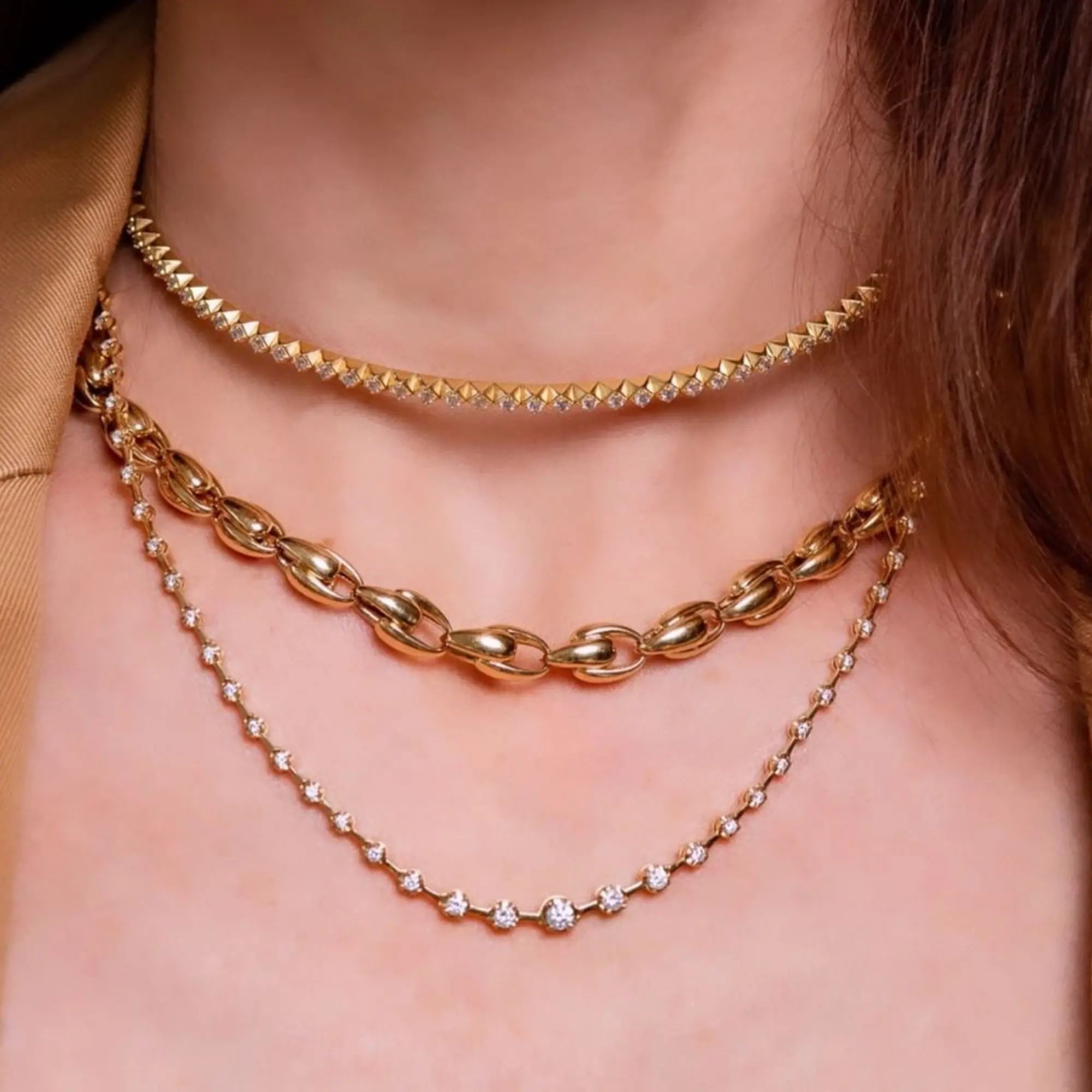 Renata Diamond Tennis Necklace-Princess Jewelry Shop