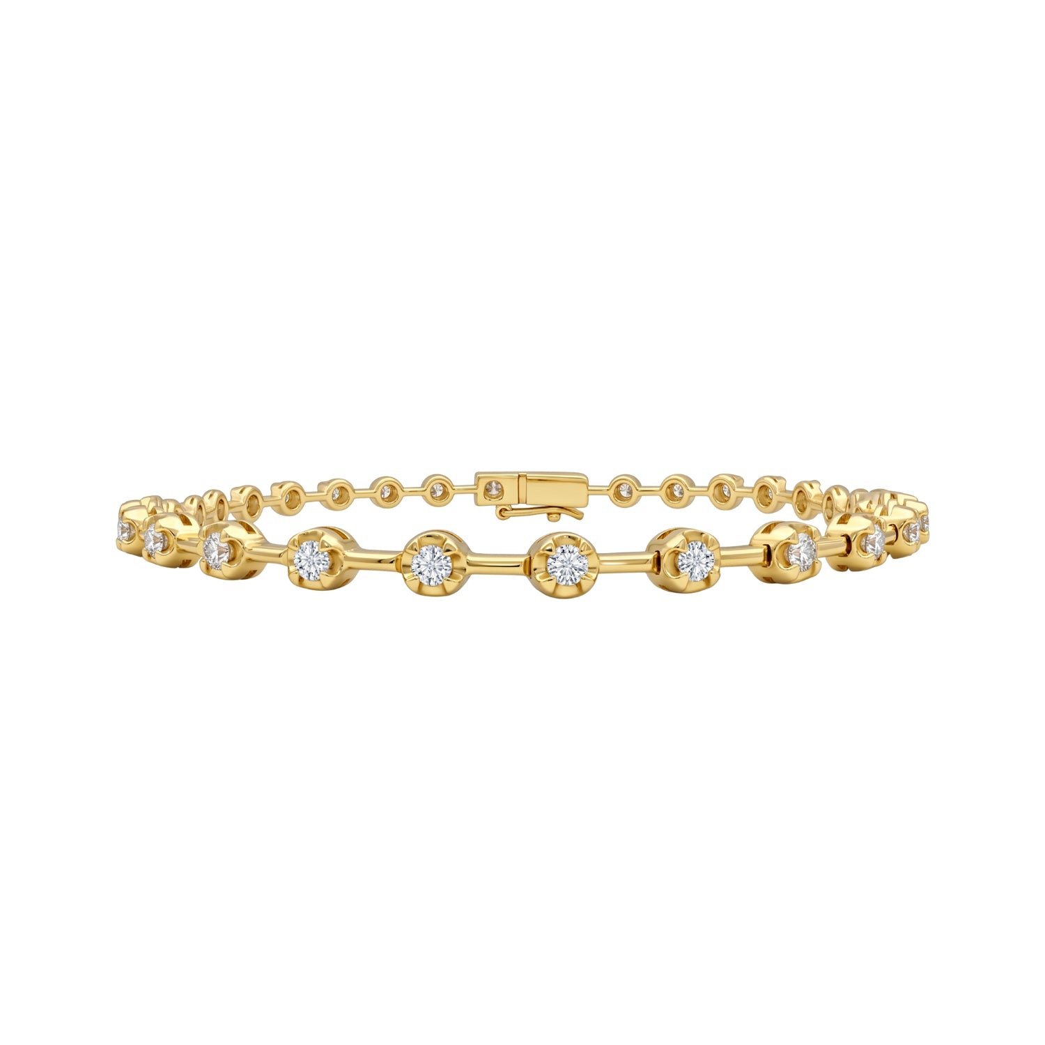 Renata Spaced Round Diamond Bracelet