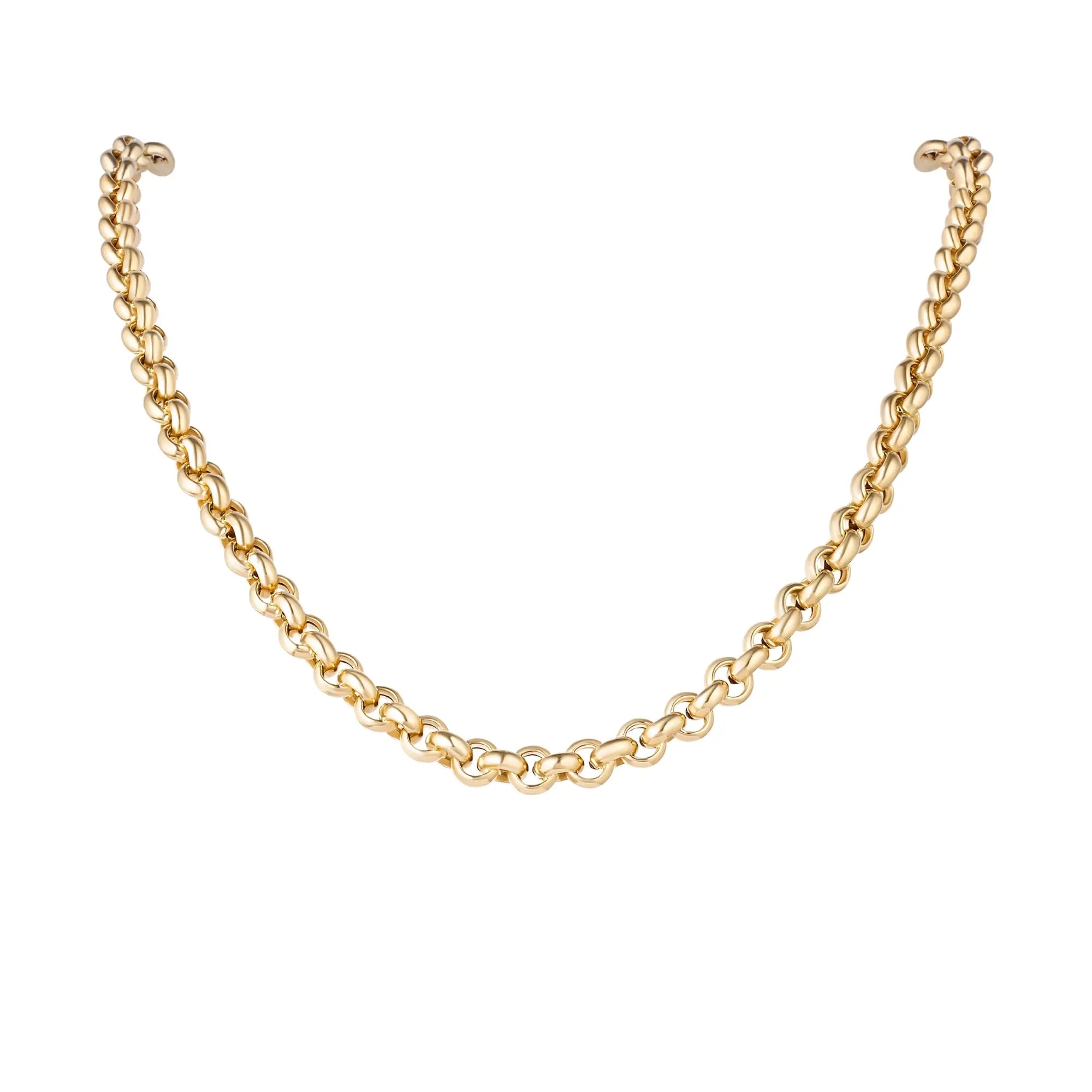 Rolo Link Chain Necklace-Princess Jewelry Shop