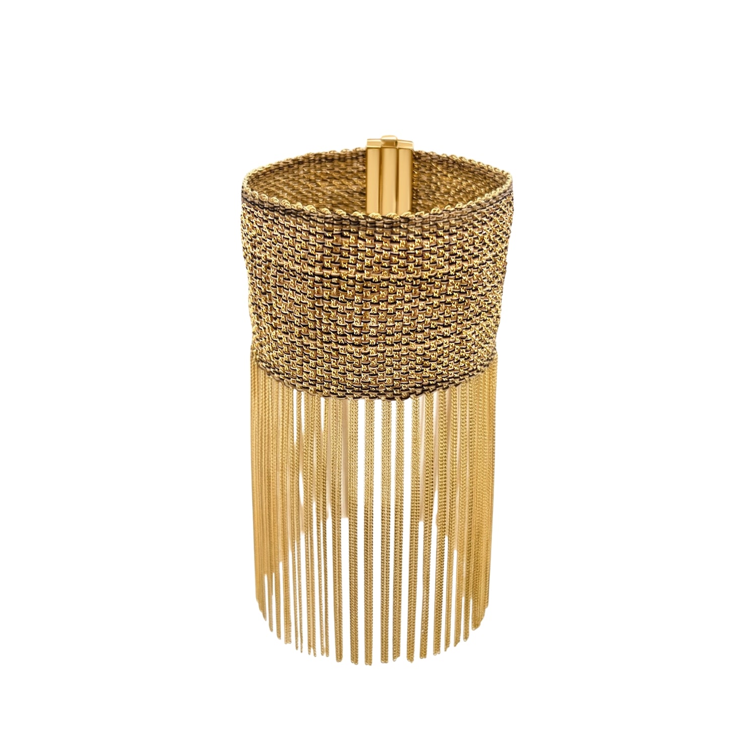 Silk Wire Fringe Bracelet in Yellow Gold-Dipped Silver