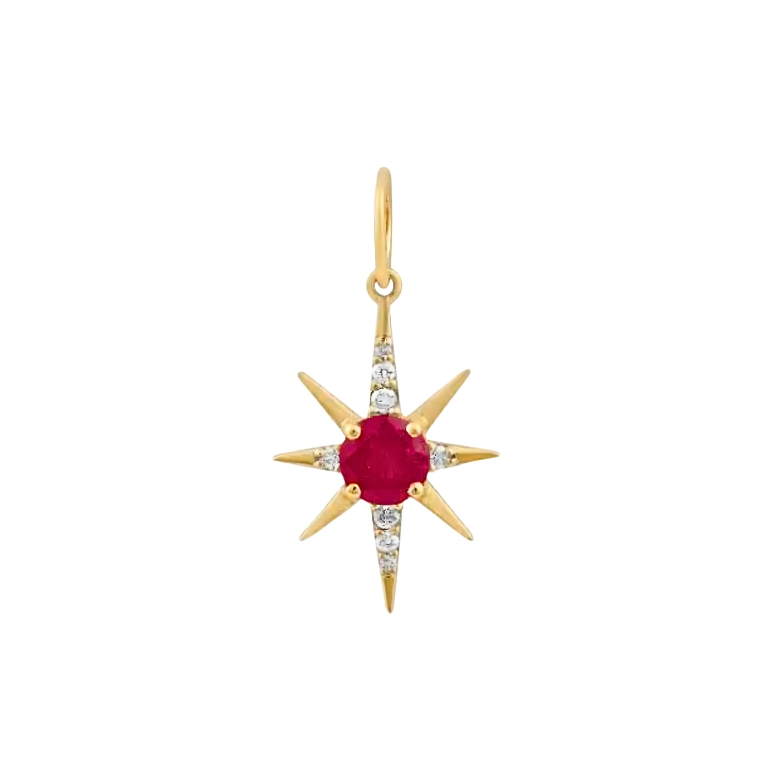 Small Star Gemstone Pendant