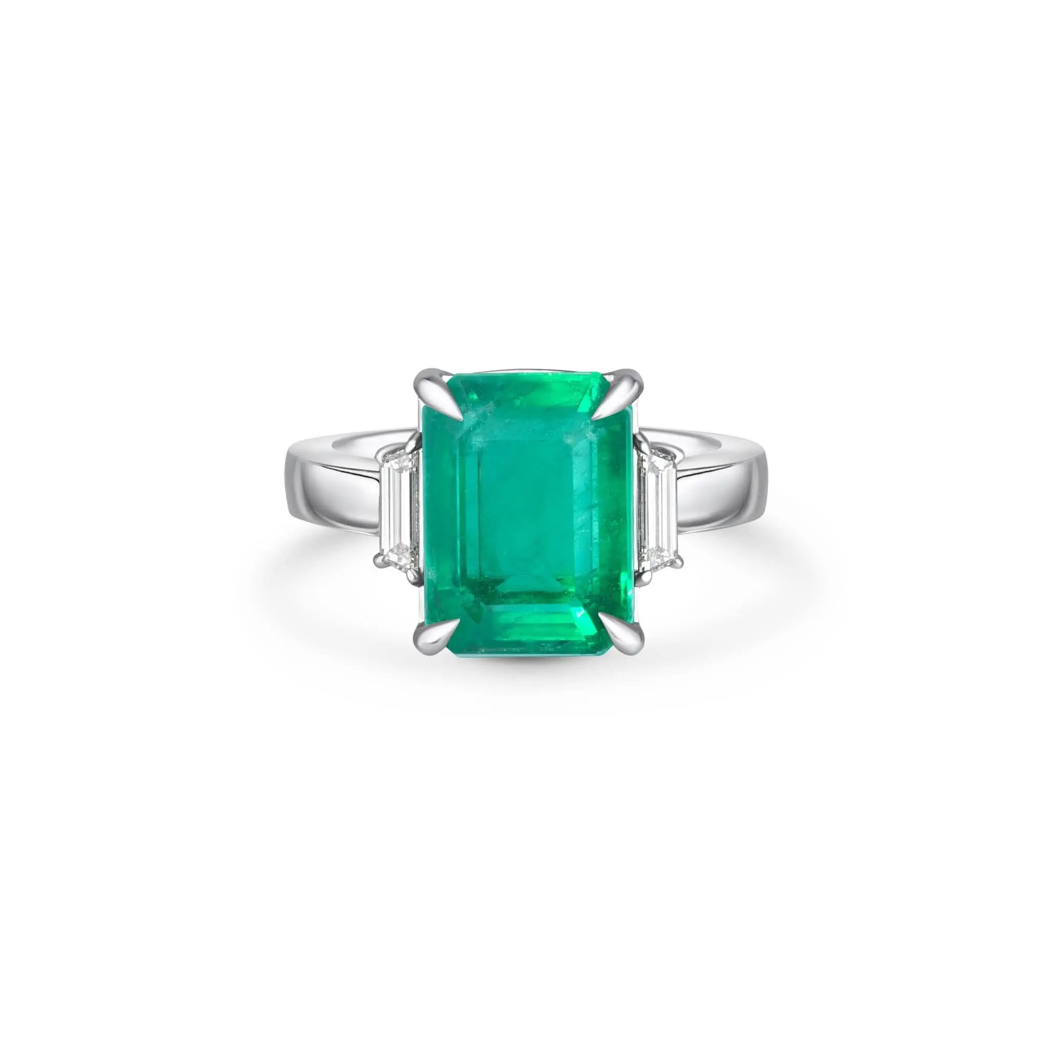 Solitaire Emerald Ring-Princess Jewelry Shop