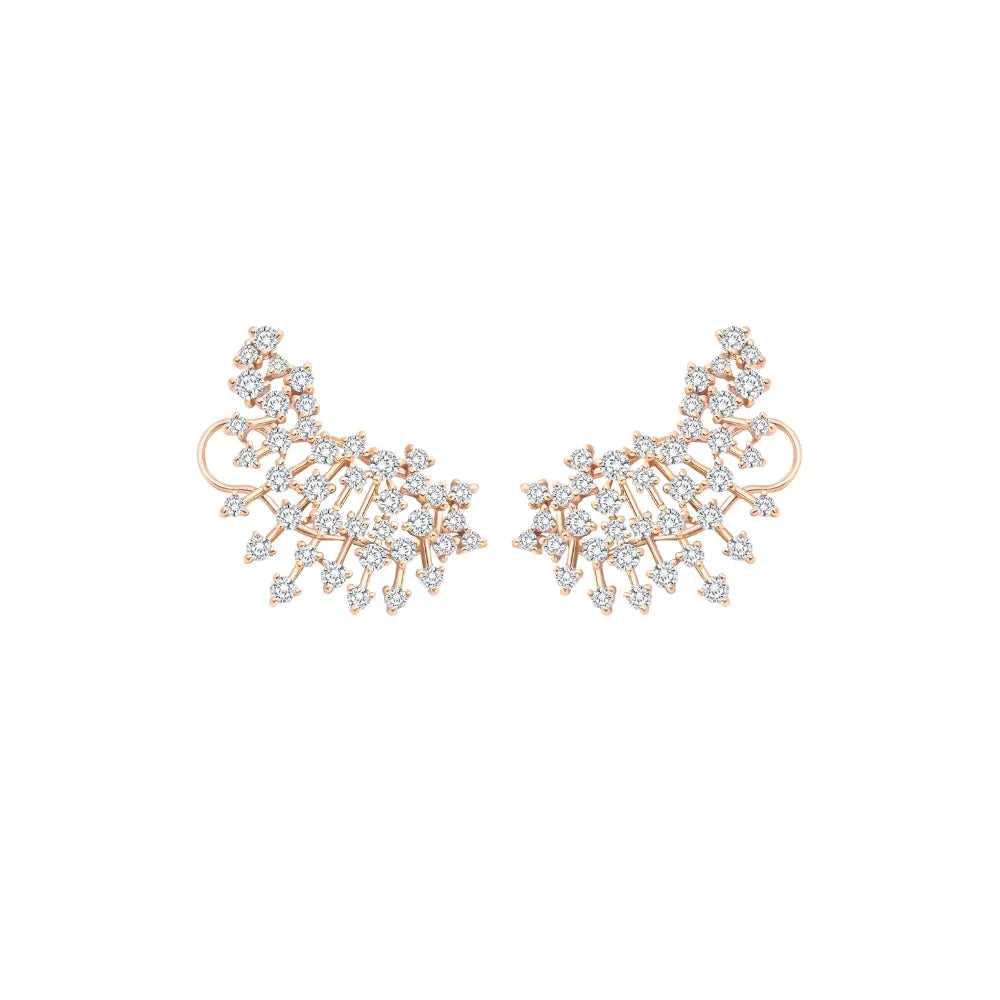   Sparkle Diamond Ear Crawlers Princess Jewelry Shop