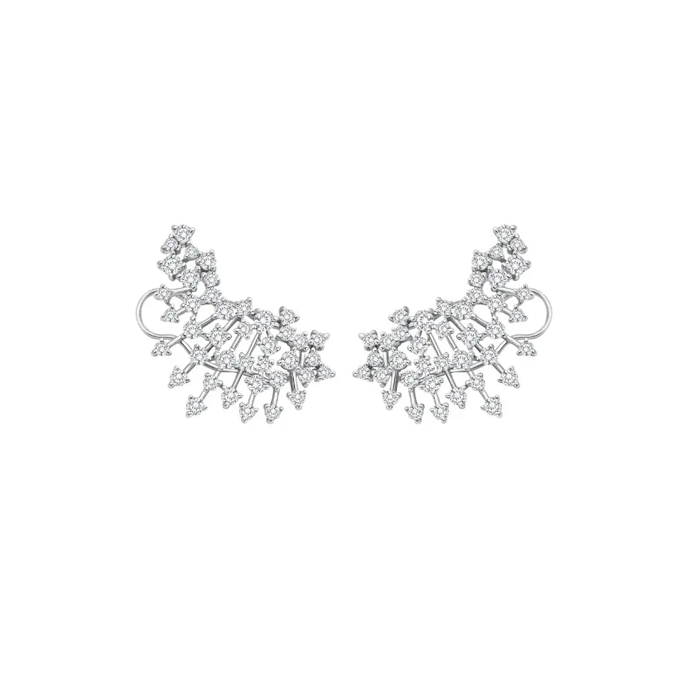   Sparkle Diamond Ear Crawlers Princess Jewelry Shop