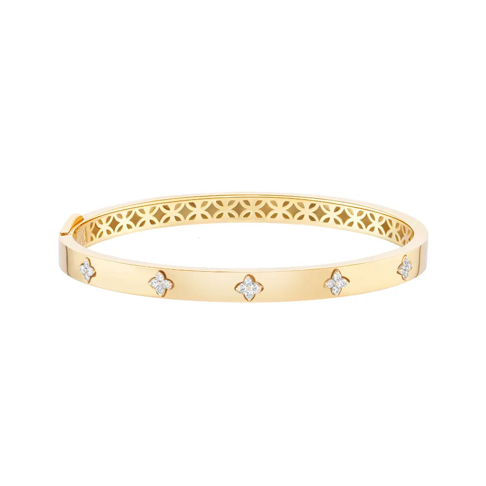 Star Diamond Bold Bangle-Princess Jewelry Shop