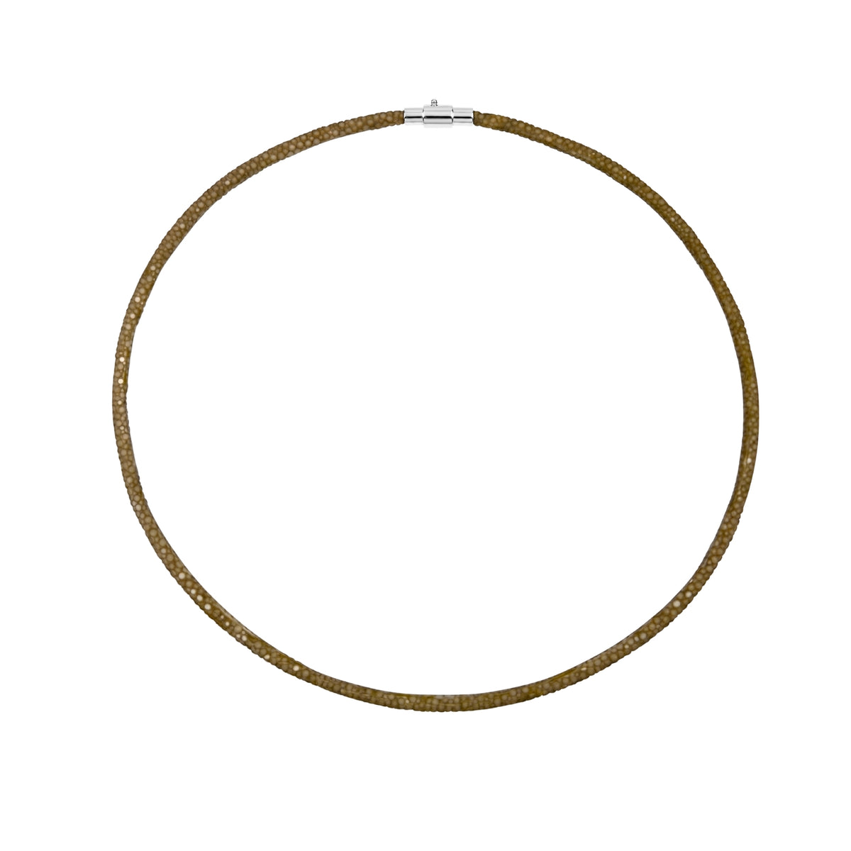Stingray Cord Necklace with Silver Clasp