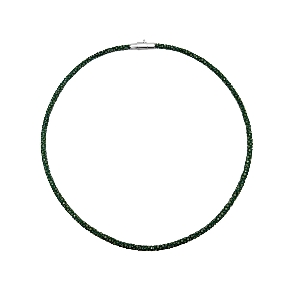 Stingray Cord Necklace with Silver Clasp