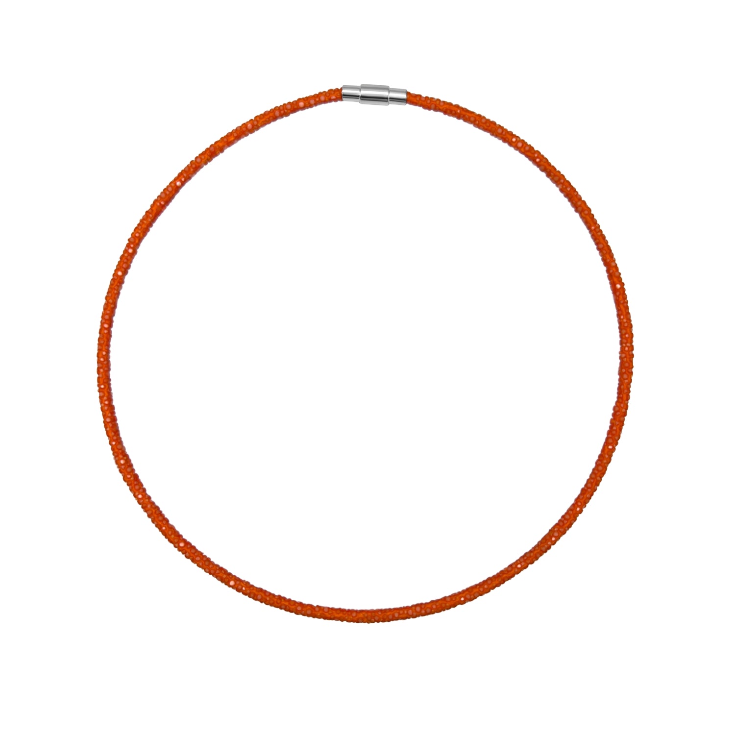 Stingray Cord Necklace with Silver Clasp