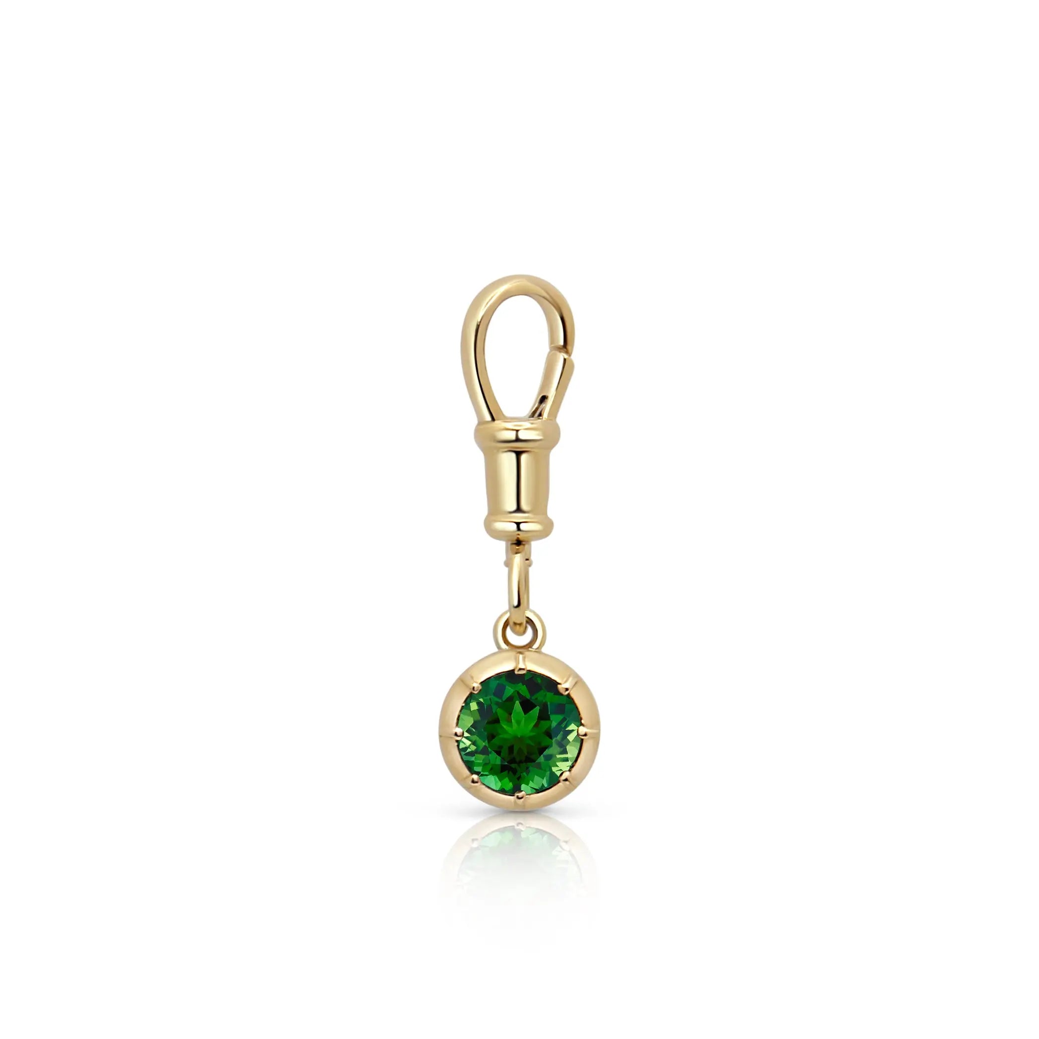   TOURM PEND 18KY ROUND GREEN Princess Jewelry Shop