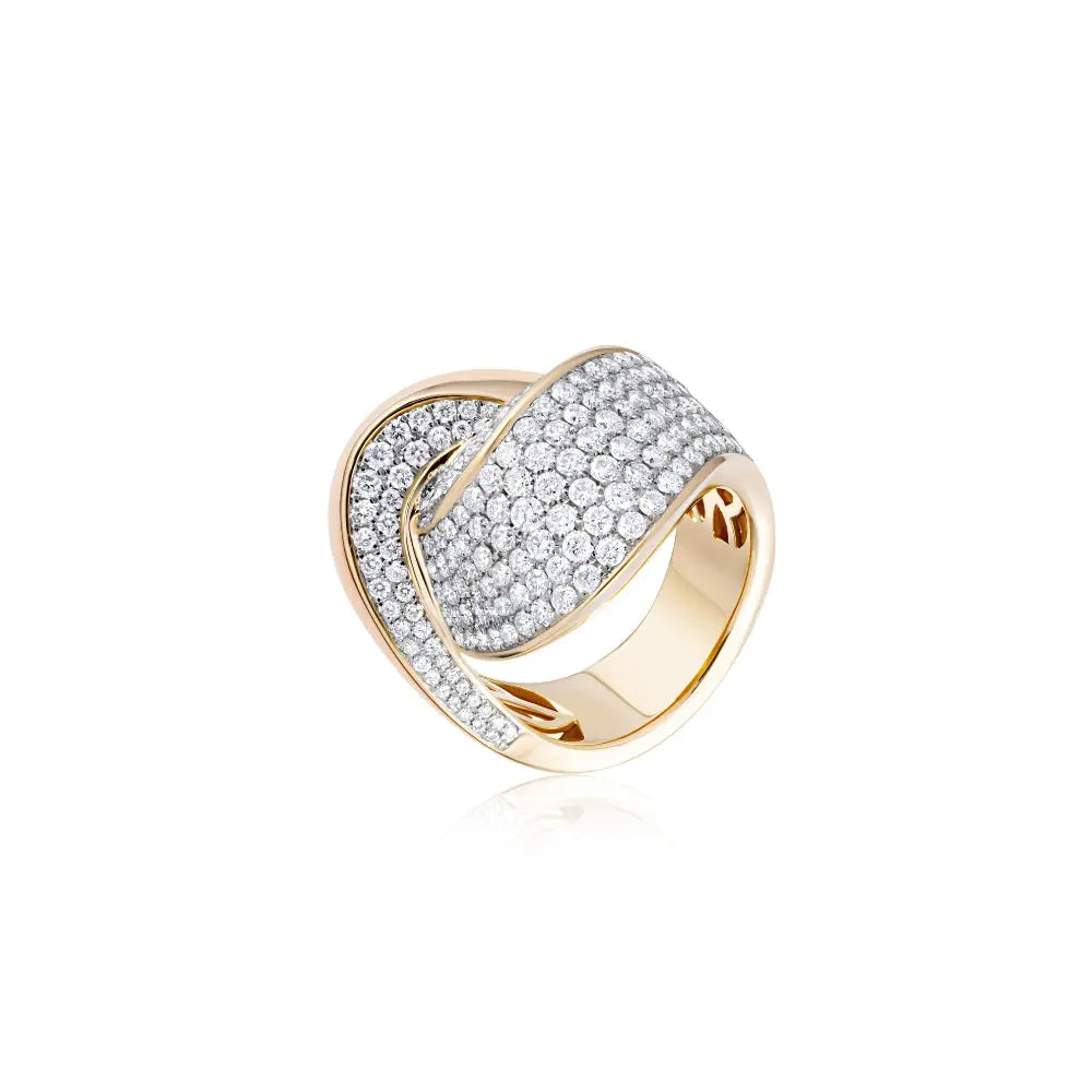 Twisted Knot Diamond Ring-Princess Jewelry Shop