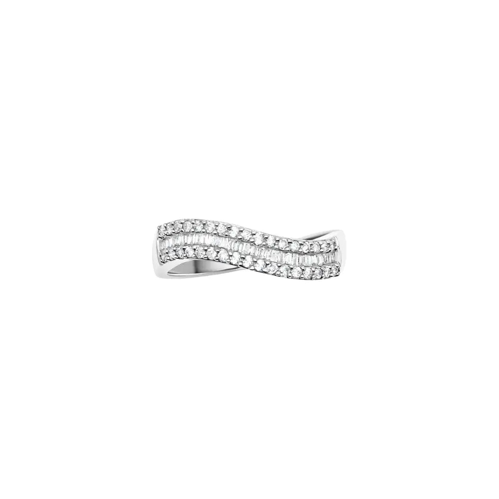   Wave Diamond Ring Princess Jewelry Shop