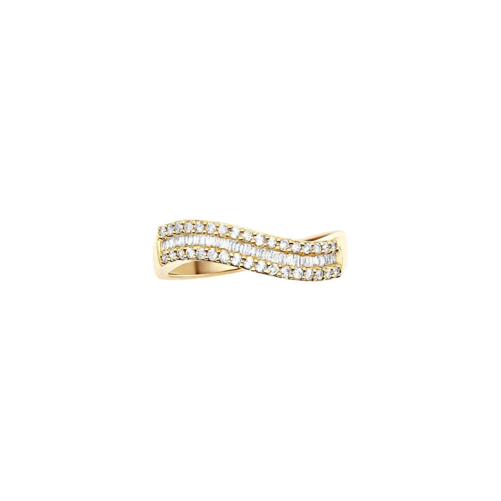   Wave Diamond Ring Princess Jewelry Shop