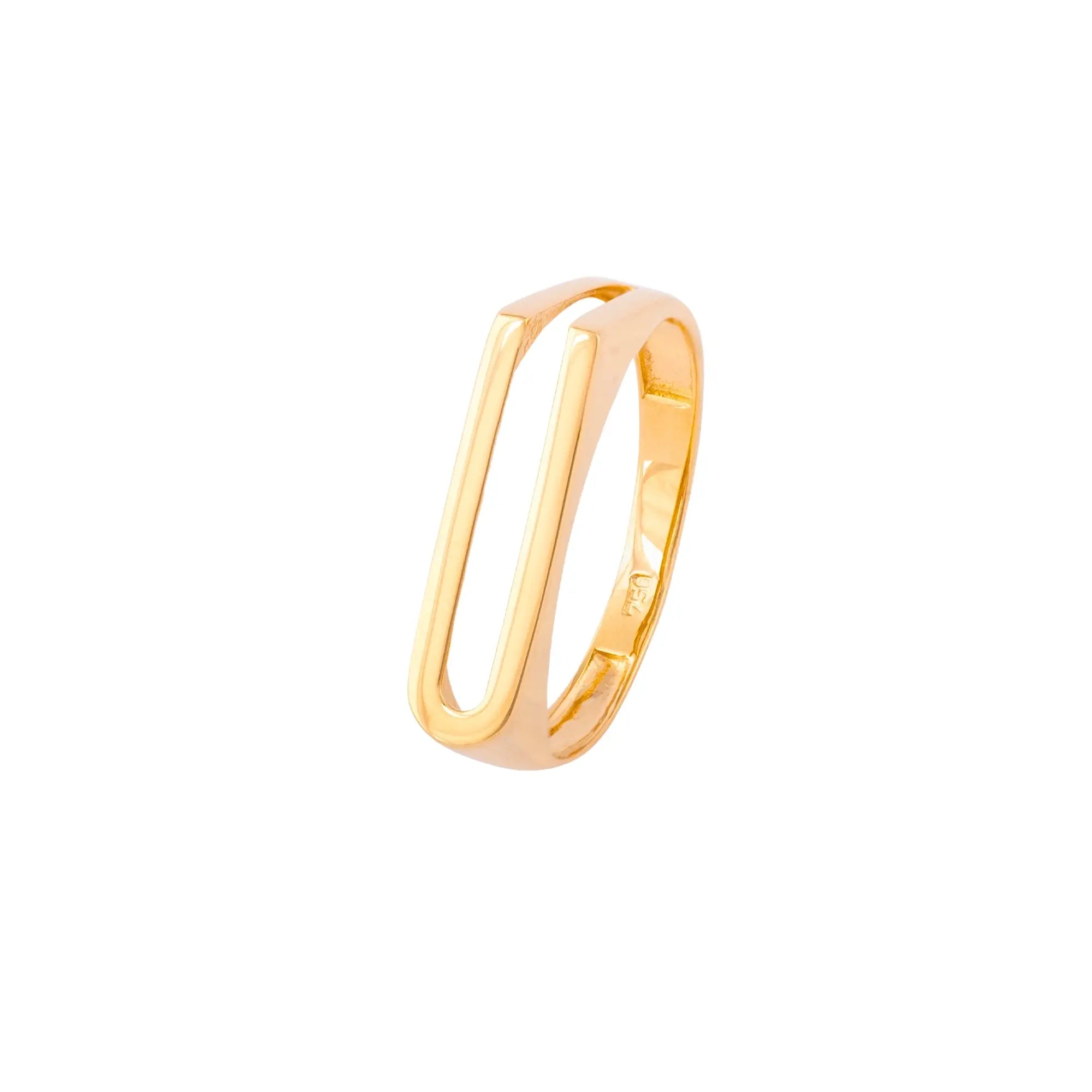   Yellow Gold Letter Ring Princess Jewelry Shop