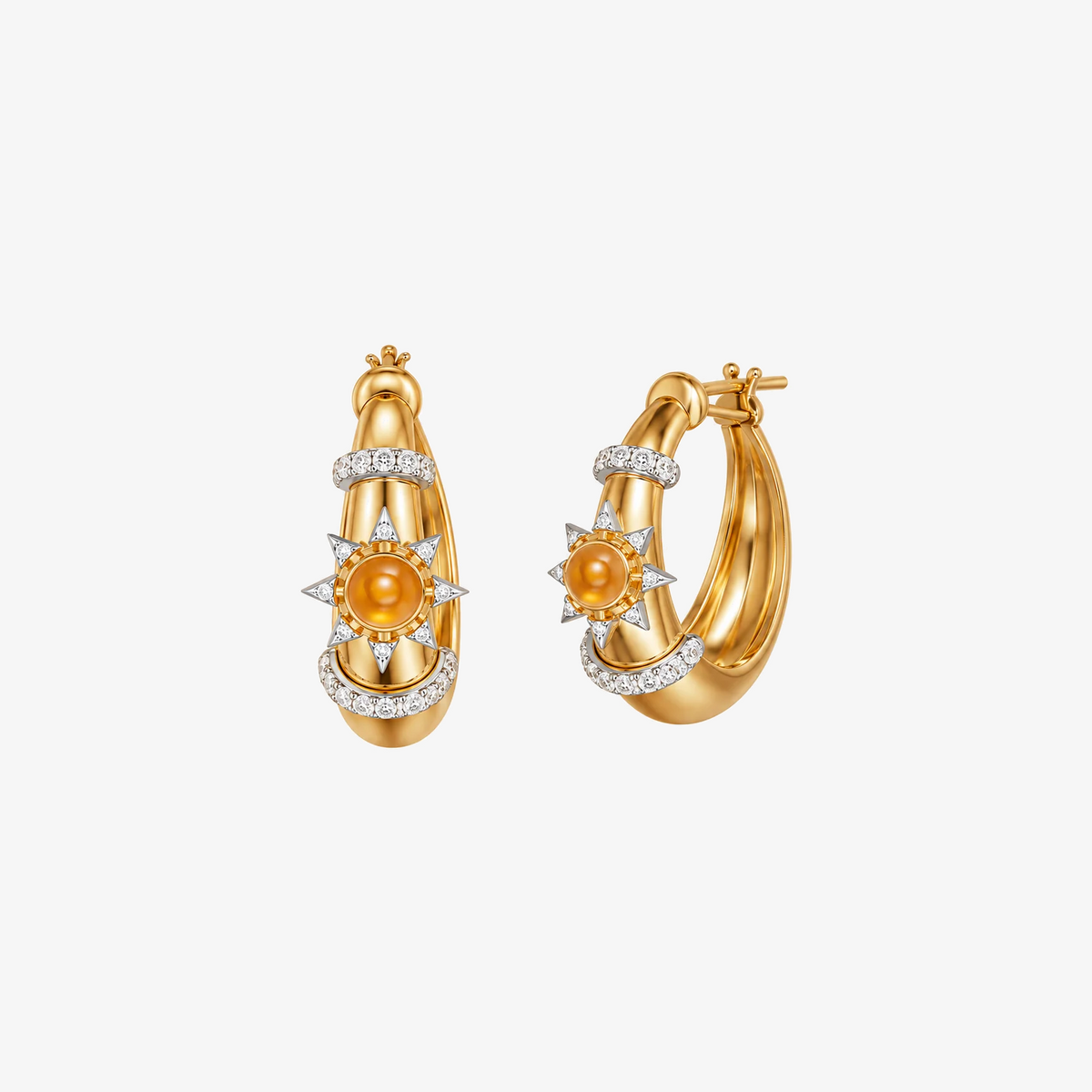Buoy Star Seed Earrings by L'Atelier Nawbar in 18K Yellow Gold | JJ Jewelry