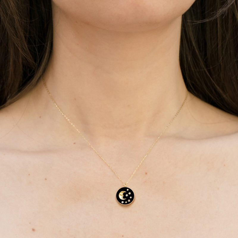 Day and Night Pendant Necklace by L'Atelier Nawbar, lifestyle view 1 | JJ Jewelry
