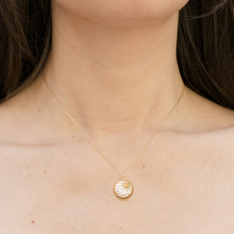 Day and Night Pendant Necklace by L'Atelier Nawbar, lifestyle view 2 | JJ Jewelry
