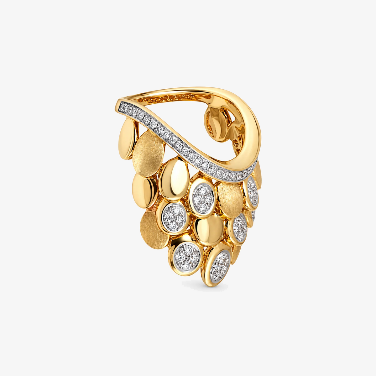 Ring Blossom by Rainbow K in 14K Yellow Gold, view 2 | JJ Jewelry