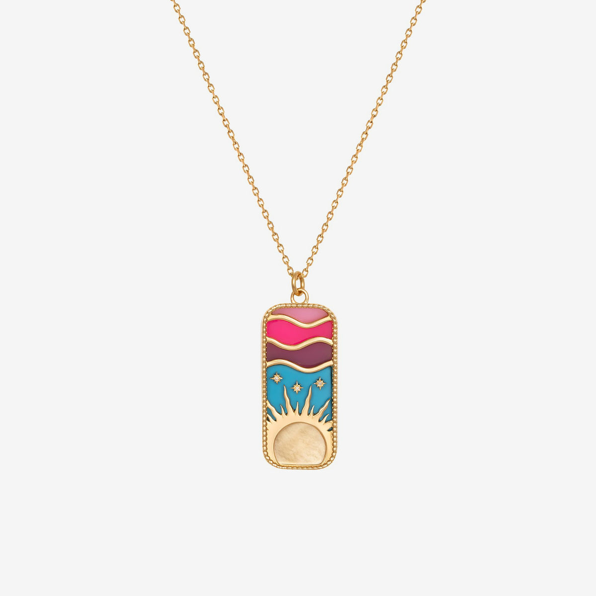 The Summer Day Pendant Necklace by L'Atelier Nawbar in 18K Yellow Gold | JJ Jewelry