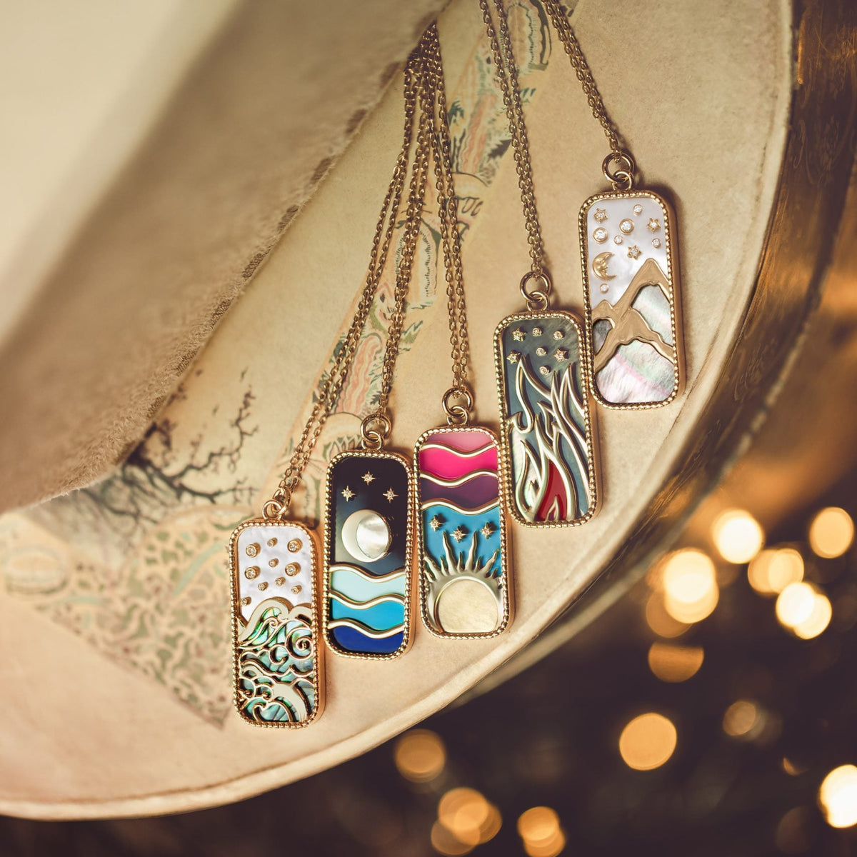 The Summer Day Pendant Necklace by L'Atelier Nawbar, lifestyle view 2 | JJ Jewelry